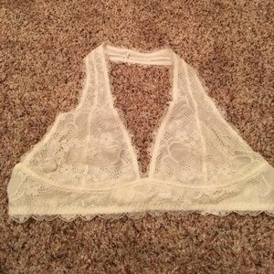 Never worn gallon halter bralette white