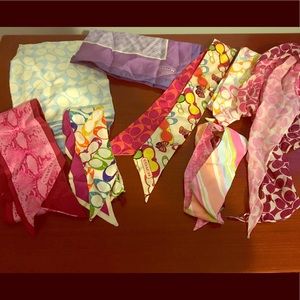 Coach silk scarves