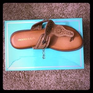 Tan Flat Sandals