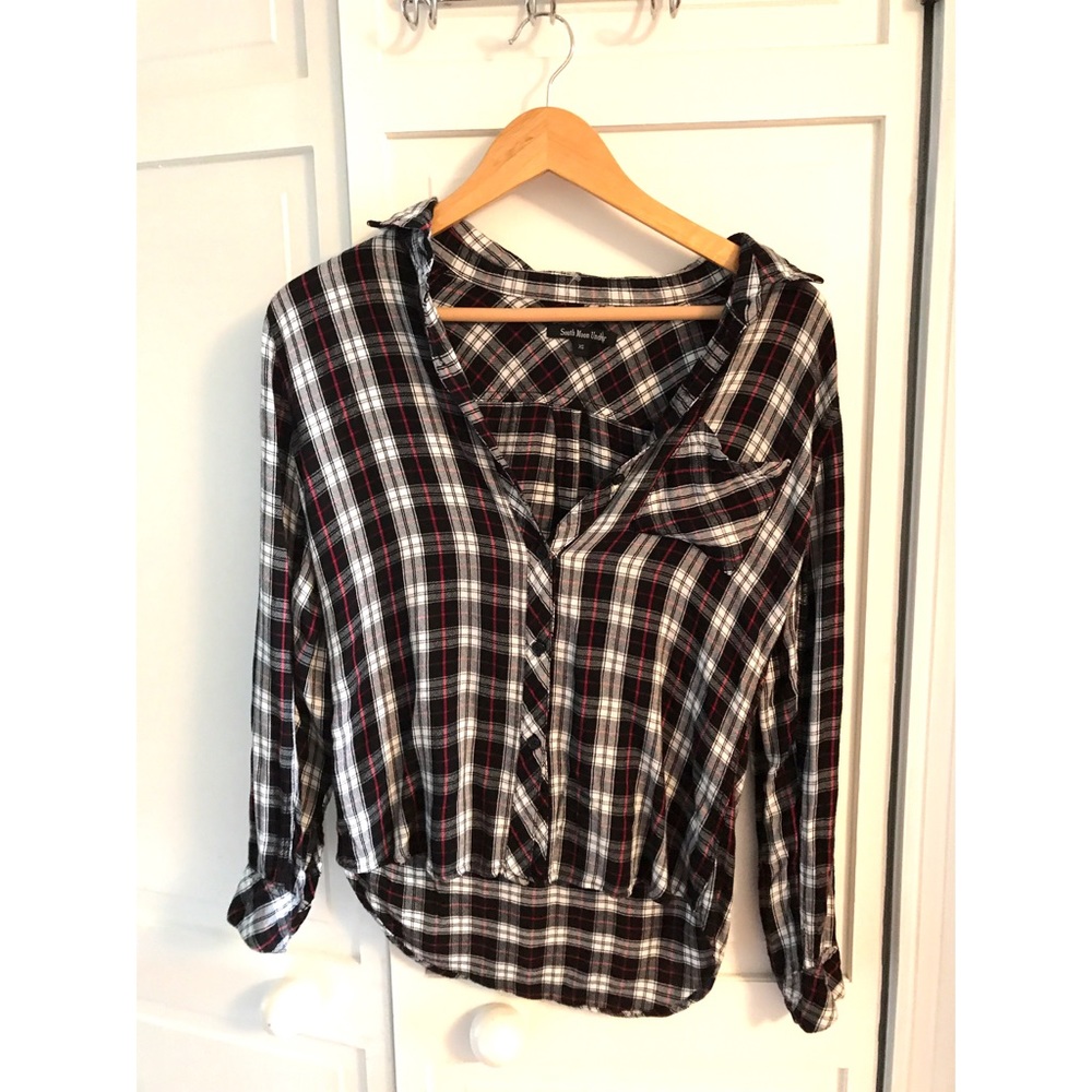 South Moon Under plaid shirt