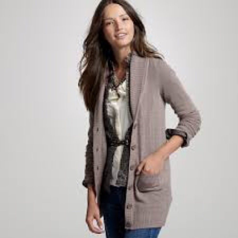 Jcrew alpaca long shawl cardigan