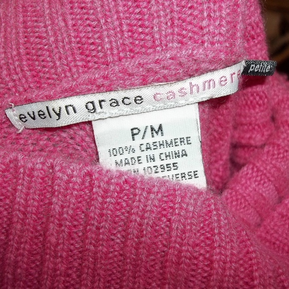 EVELYN GRACE 100% cashmere turtleneck sweater! PM - Picture 4 of 4