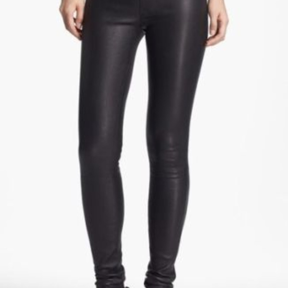 SOLD  LANG 100% LAMBSKIN LEATHER PANTS - Picture 2 of 8