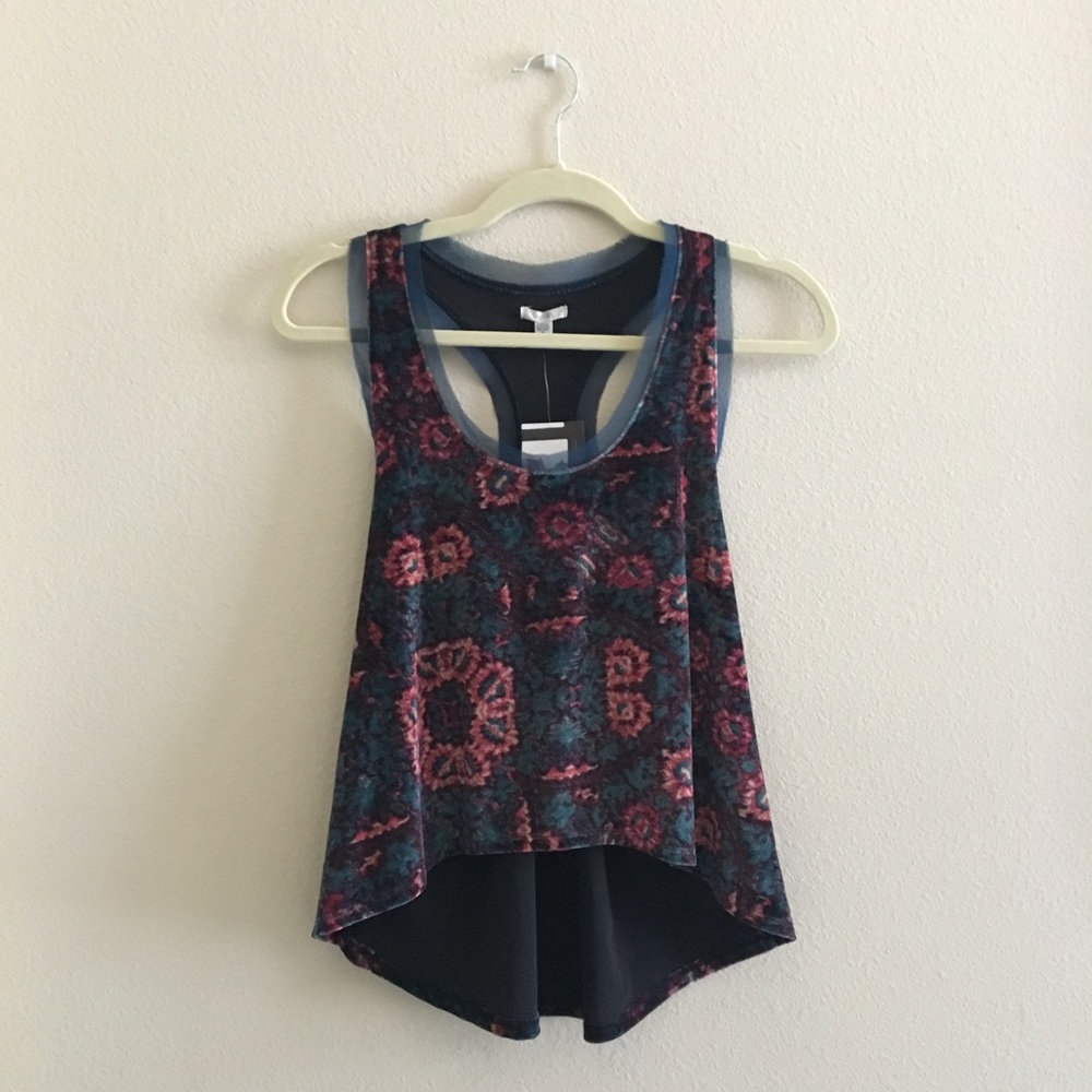 new with tags uo velvet tank top | small