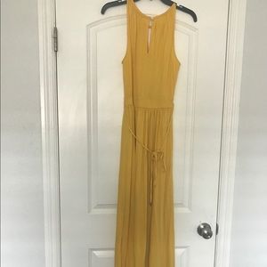 Yellow cutout maxi Dress