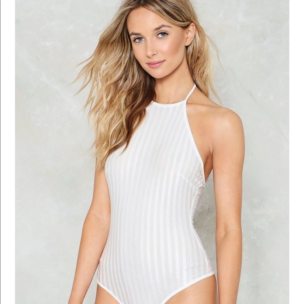 Sold ! 🆕 sheer halter top bodysuit