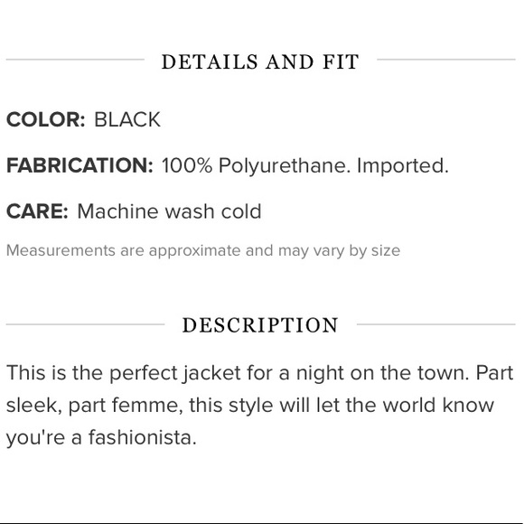 NWT JustFab Black Faux Leather & Suede Jacket - Picture 14 of 14