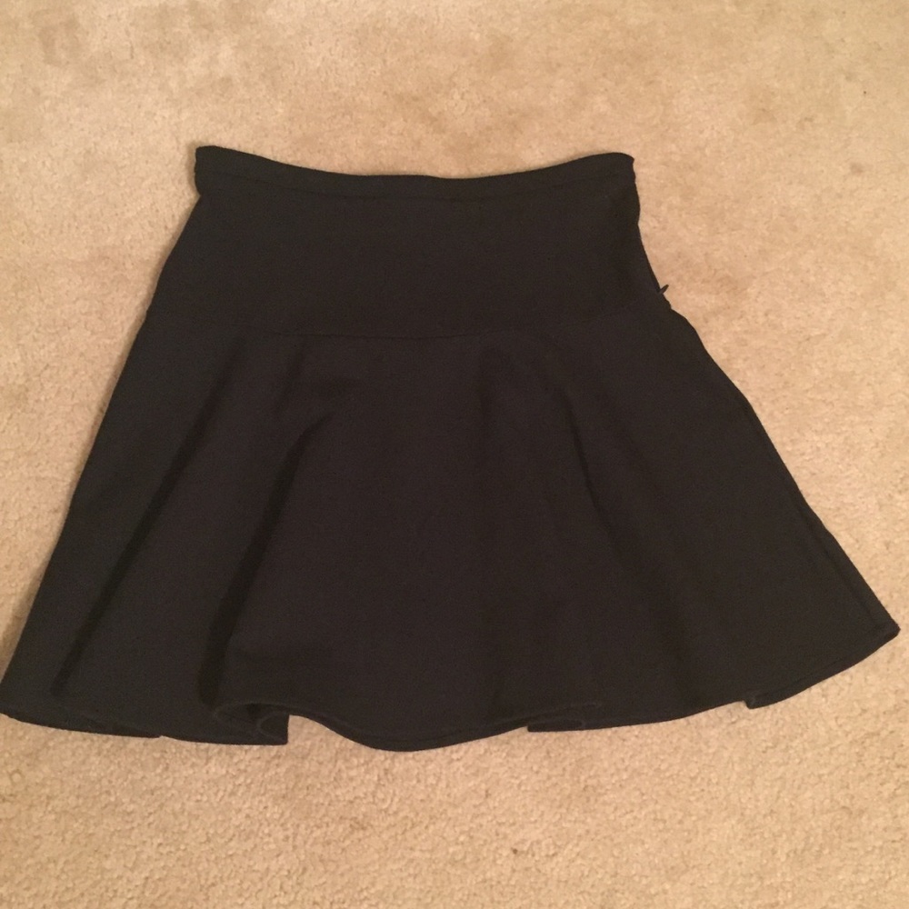 Black mini skirt
