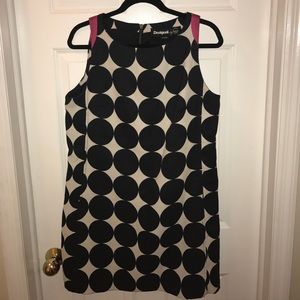 Desigual Mod Polka Dot Sleeveless Shift Dress