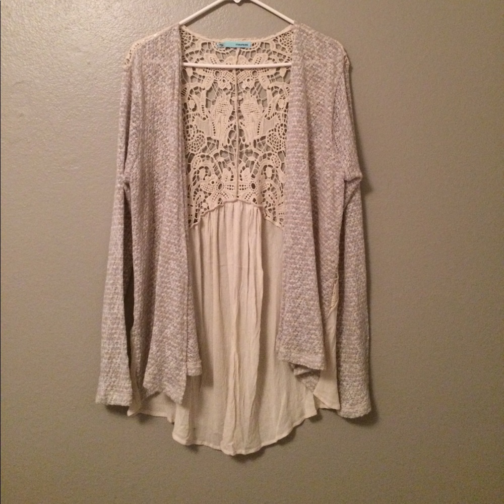 Large Maurices crochet sweater