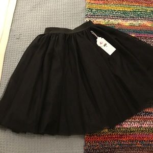 Black tulle skirt