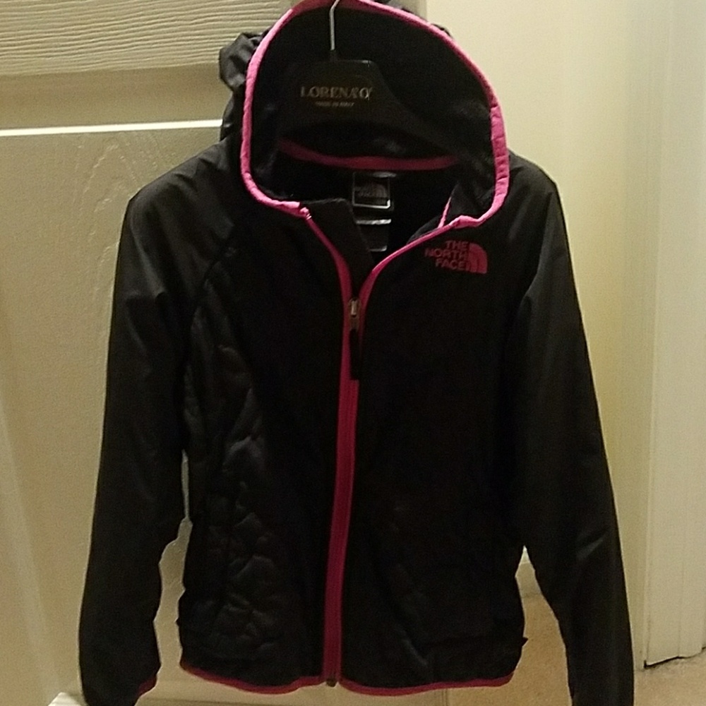 Northface Girls black coat size 6