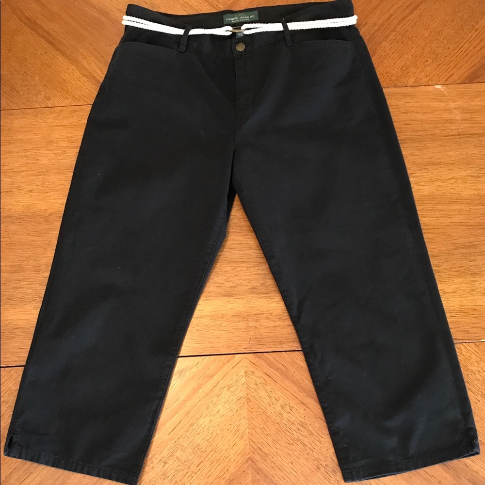 Lauren Ralph Lauren Women's Size 10 Black Capris