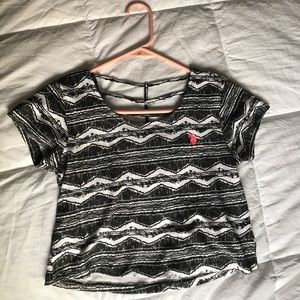U.S. Polo crop top with detailed back