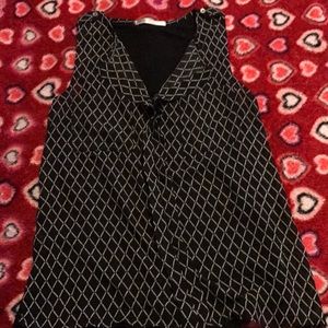 Black and diamond top