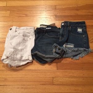 Three pairs of shorts