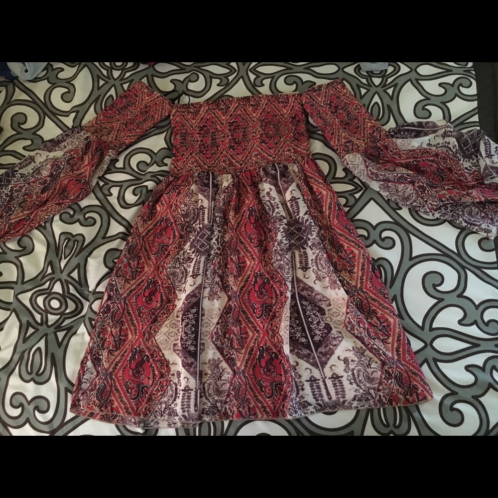 Off The Shoulder Summer Dress (patterned)