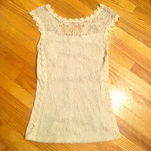 Express lace shirt XS