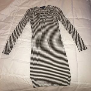 Forever 21 Striped Tie Dress