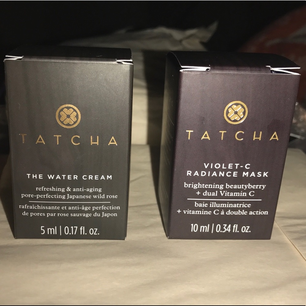 Tatcha Water Cream & Violet-C Mask