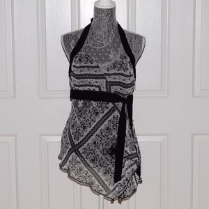 Cute Asymmetrical Halter Top