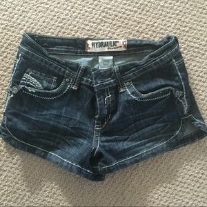 Denim jean shorts. Like new.