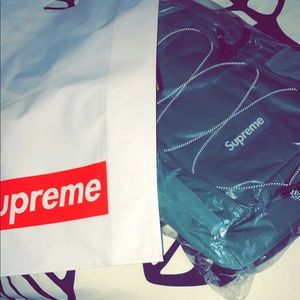 Supreme dark teal bagpack brand new