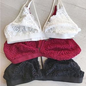 LAST White Strappy Bralette