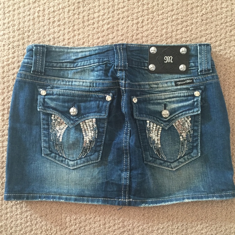 Miss Me denim Jean skirt