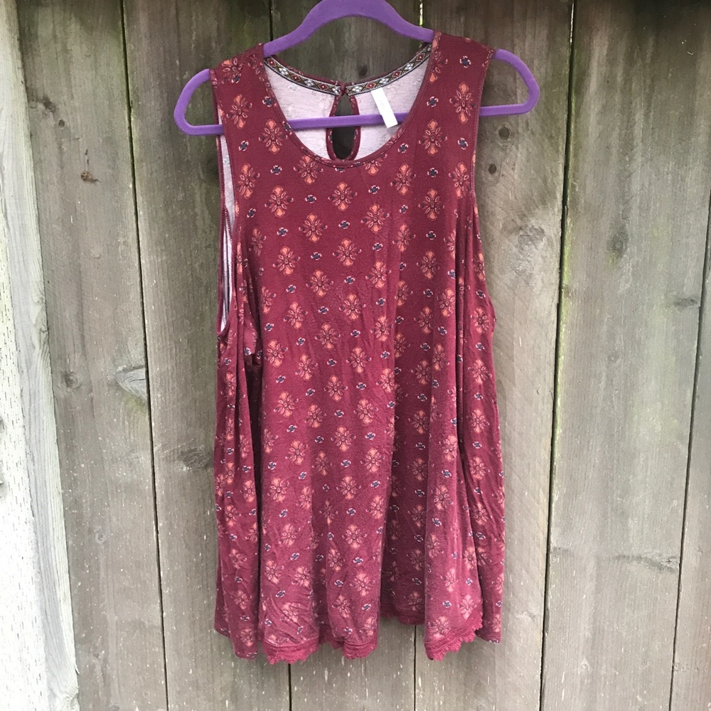 Cold Shoulder Tunic long sleeved