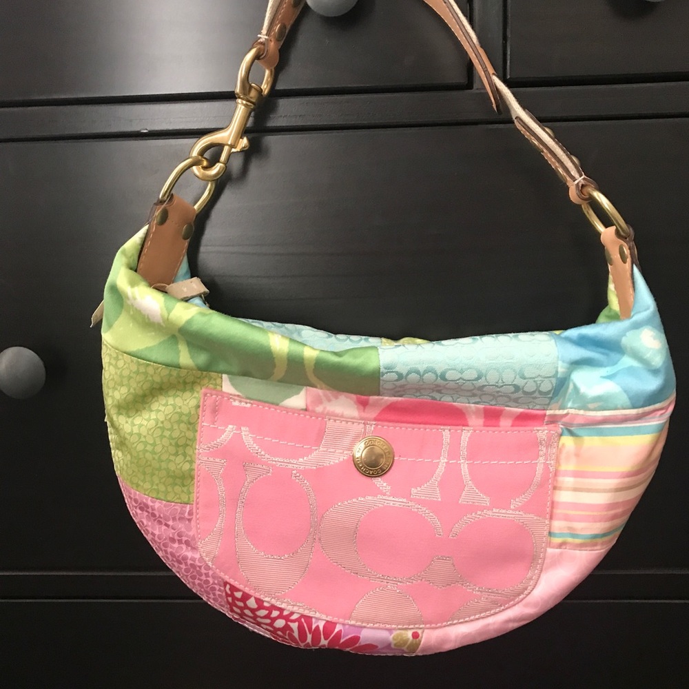 NWT💕COACH💕Hamptons Patchwork Hobo Bag