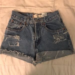 Levi's high waisted shorts
