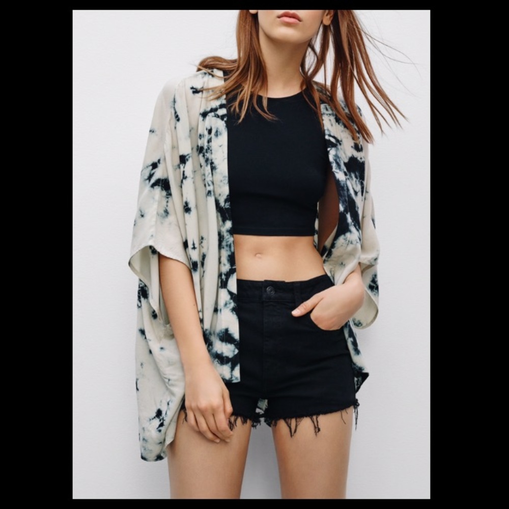 Talla Fawkner blouse tie dye from Aritzia