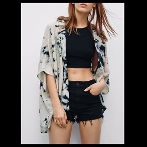 Talla Fawkner blouse tie dye from Aritzia