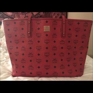 AUTHENTIC MCM Red Handbag