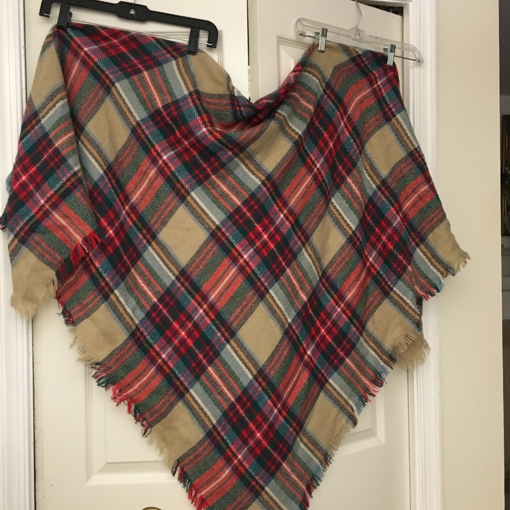 Tartan blanket scarf