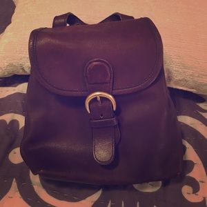 Coach Leather Backpack