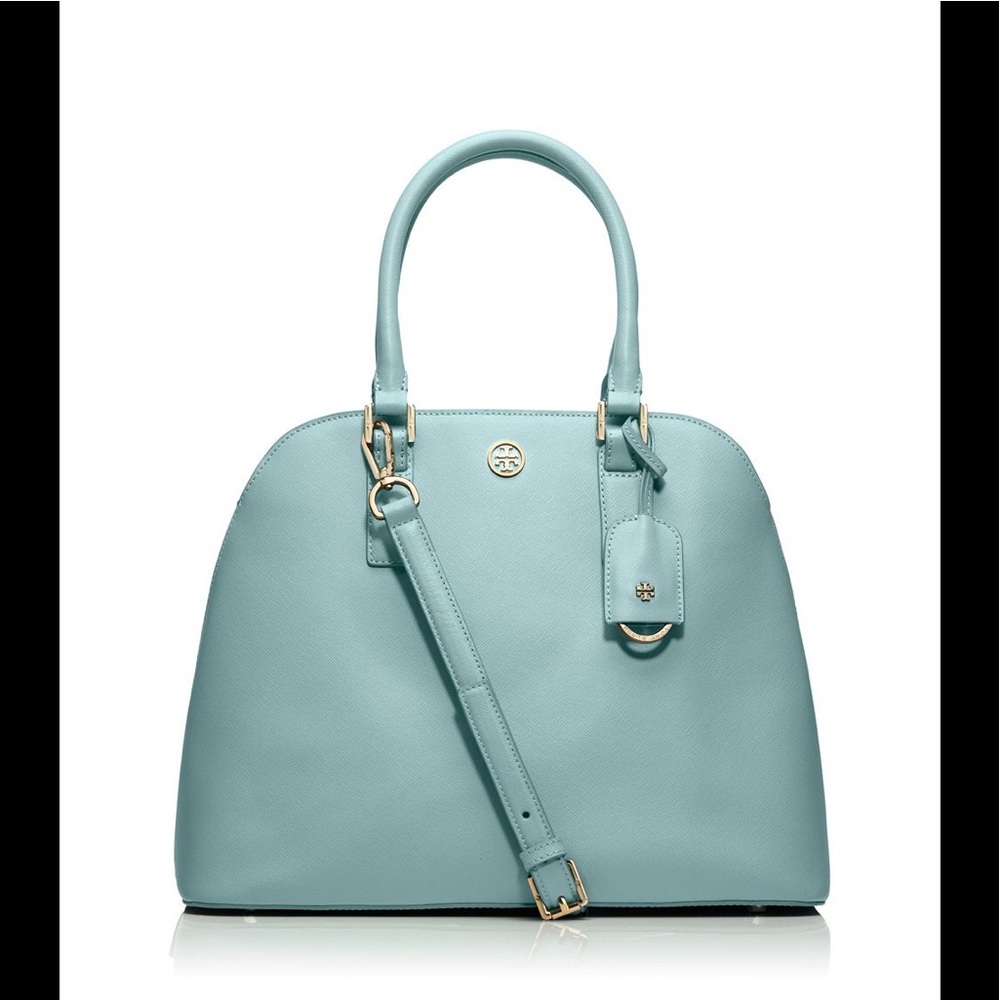 Tory Burch Robinson Open-Top Dome Satchel Bag