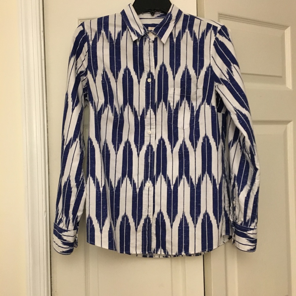 J. Crew patterned buttondown