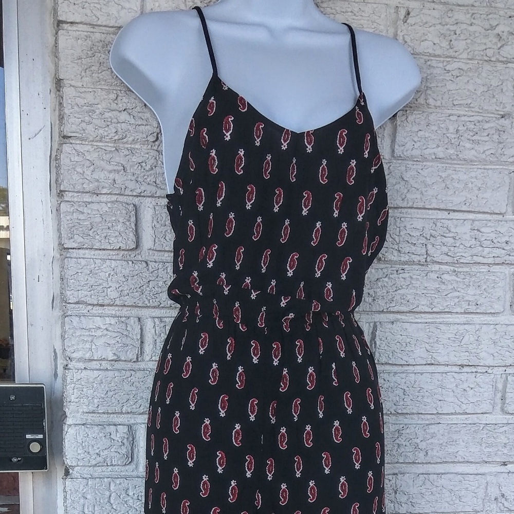 Blu Pepper Jumpsuit with Paisley Print