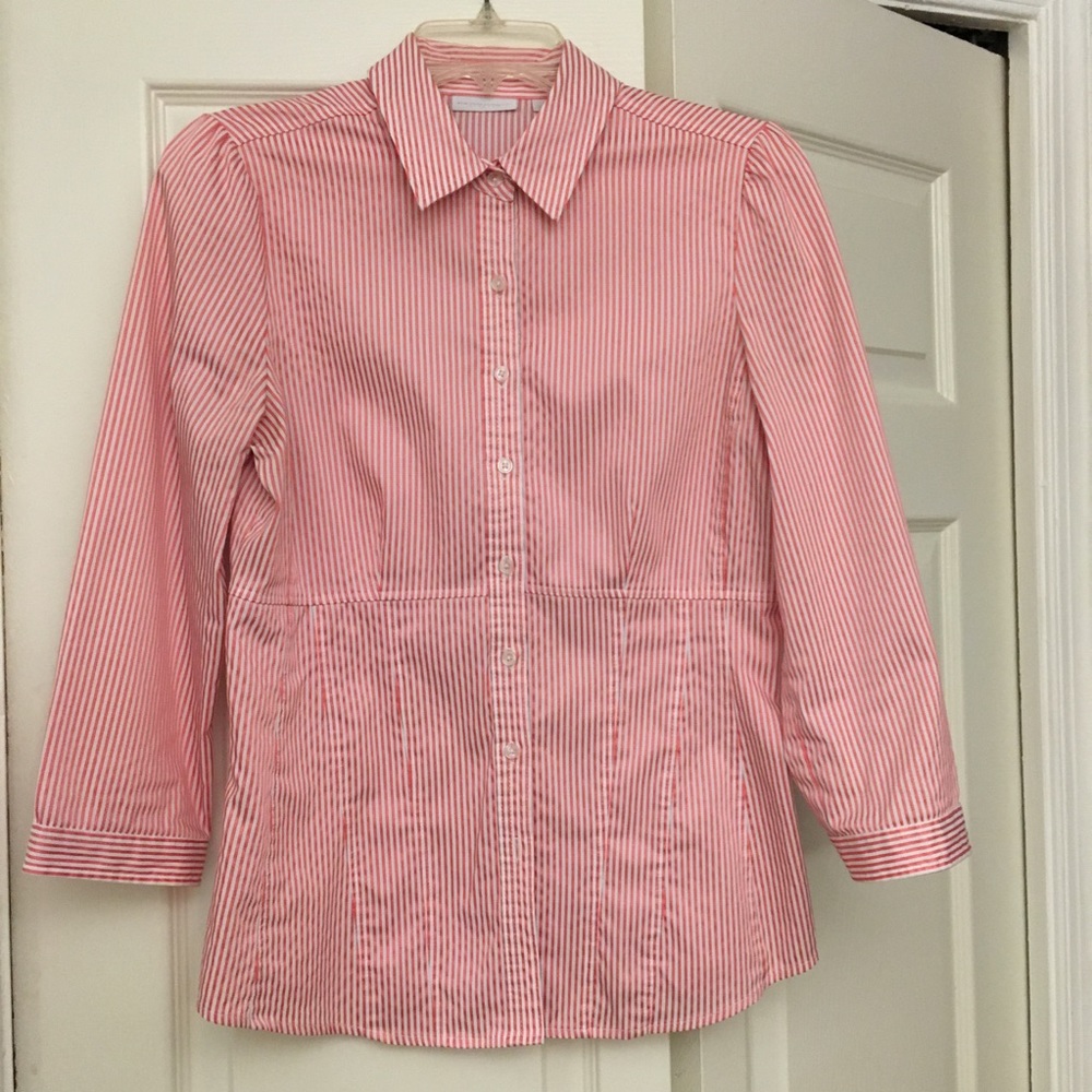 New York and Company pin striped buttondown