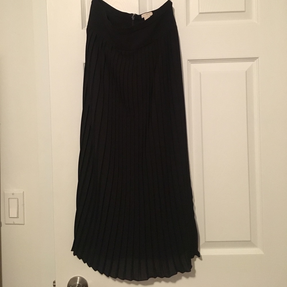 Jcrew mid calf black skirt
