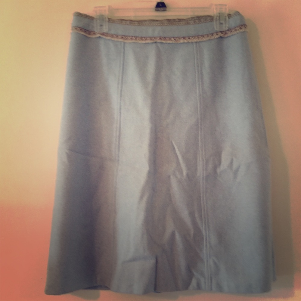 Gap blue wool-blend skirt