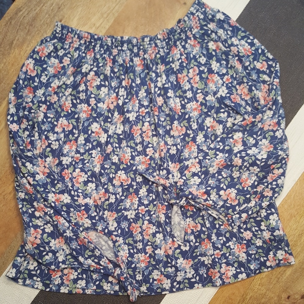 Floral peasant off-shoulder top by Chaps