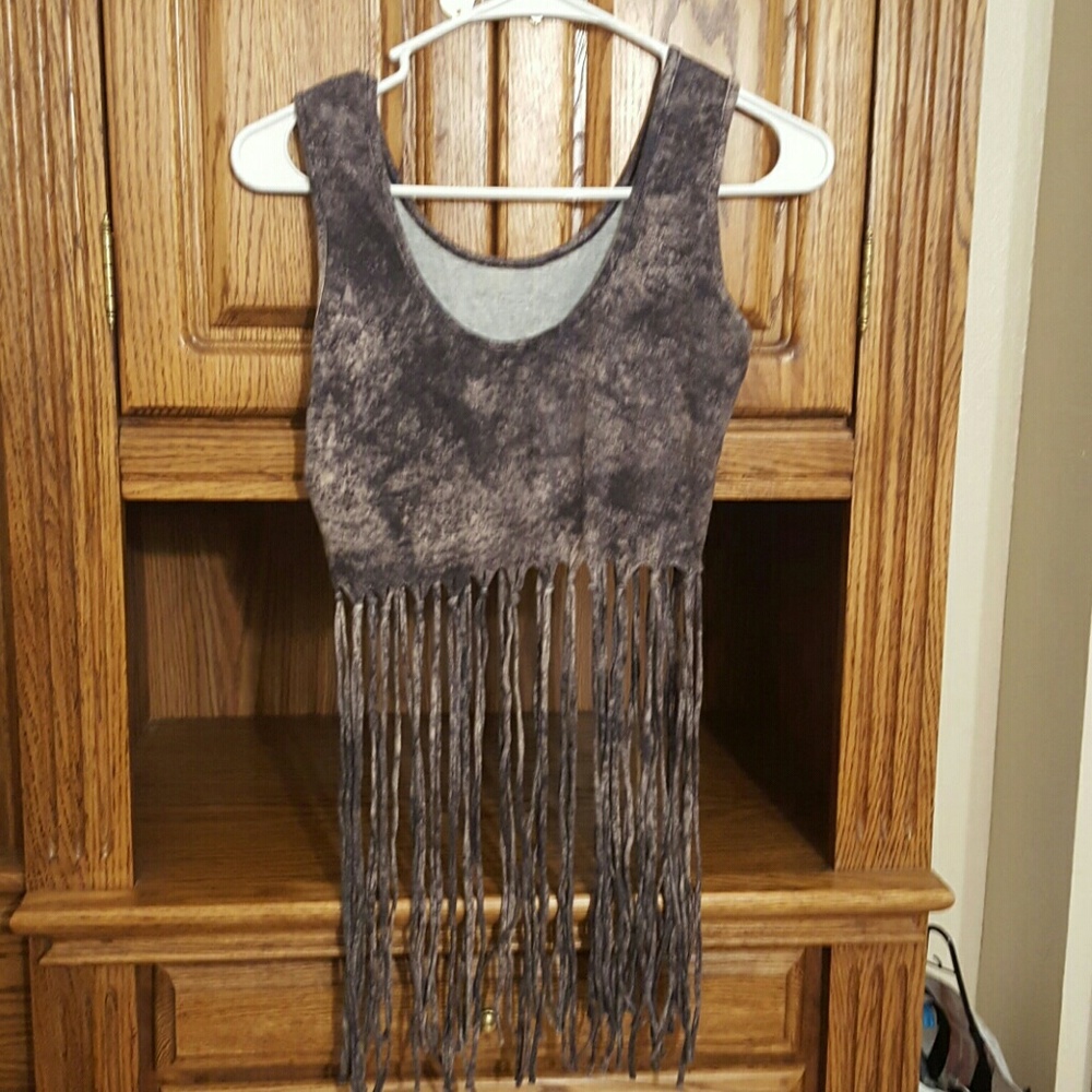 Stringy crop top tank