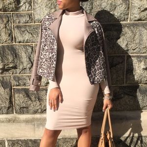 Leopard (Faux) Leather Jacket