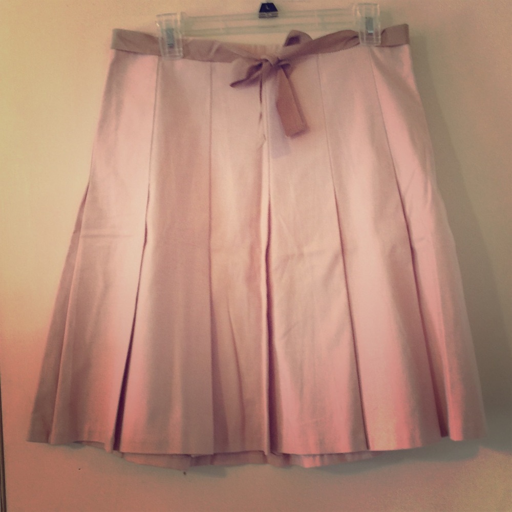 Gap blush pink pleated skirt