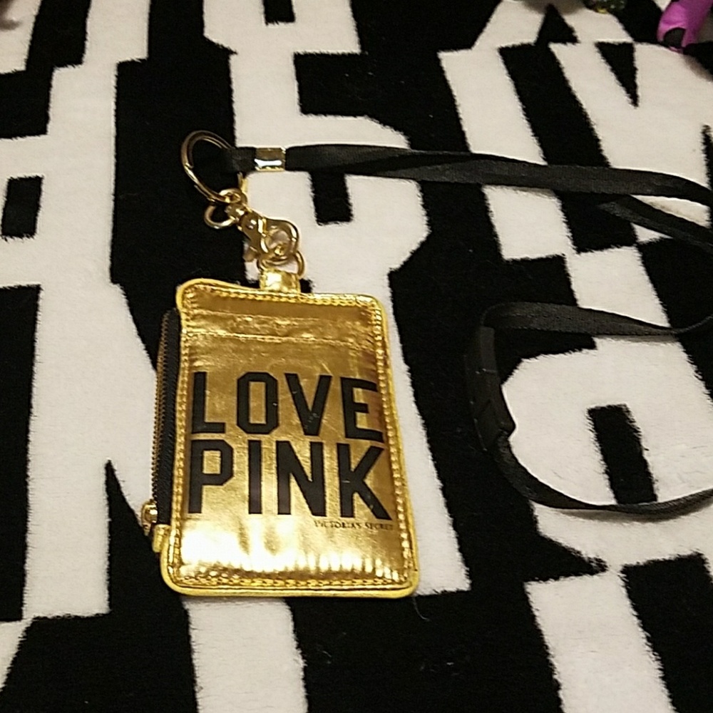 Victorias secret lanyard VS RARE gold
