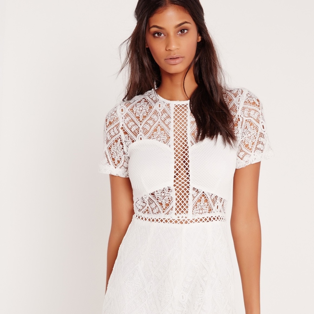 Lace Short Sleeve Romper