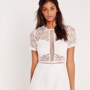 Lace Short Sleeve Romper
